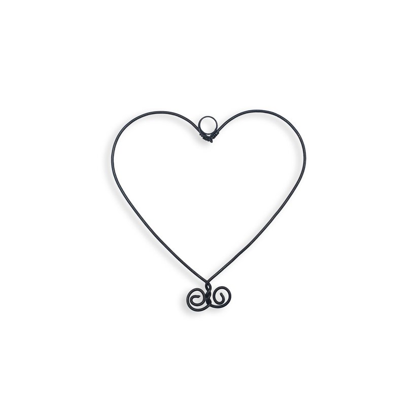 Wire wall decoration "Trio Coeurs Variegés" (set of 3) to pin - Wall Jewelry