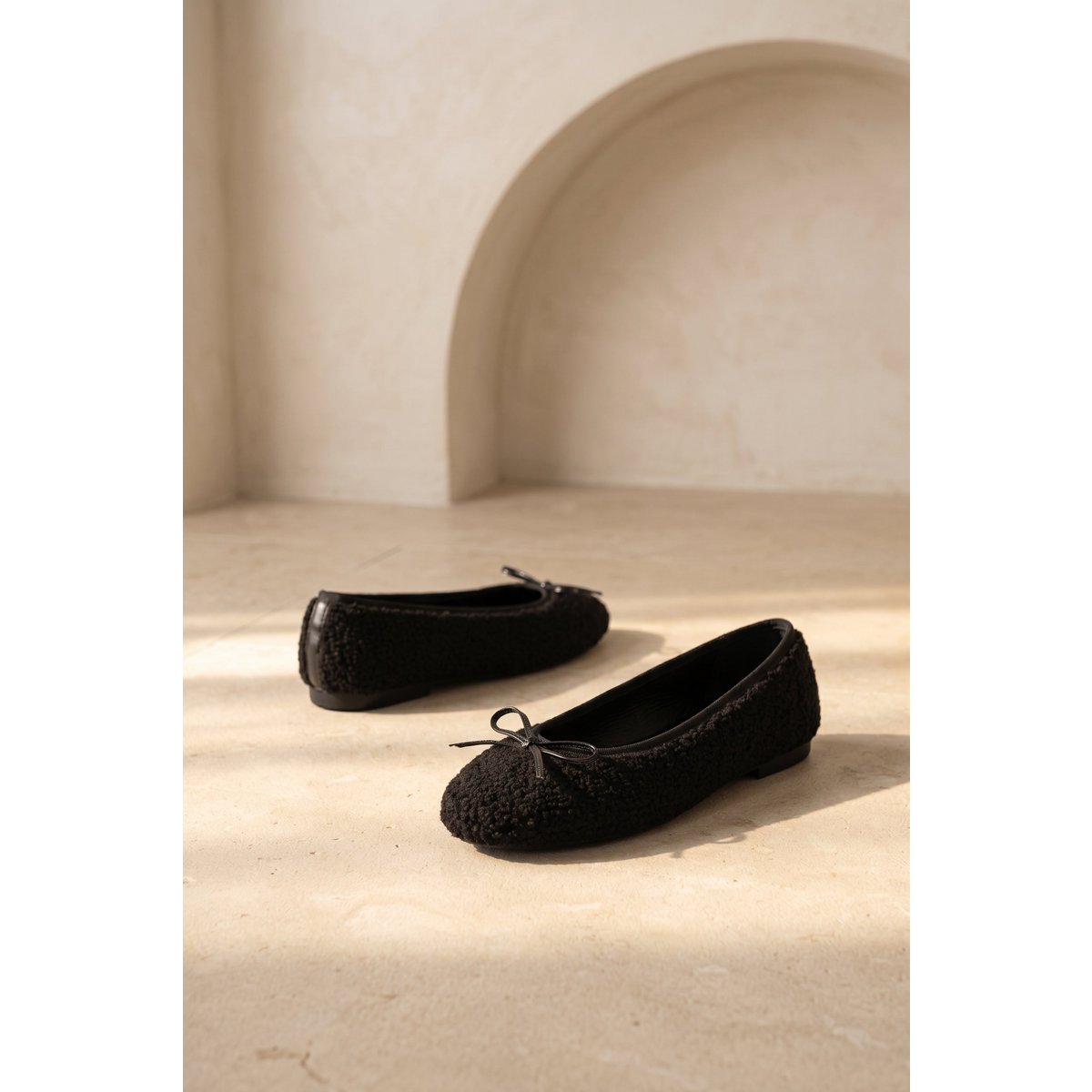 TED BLACK – Ballerina's van imitatiebont