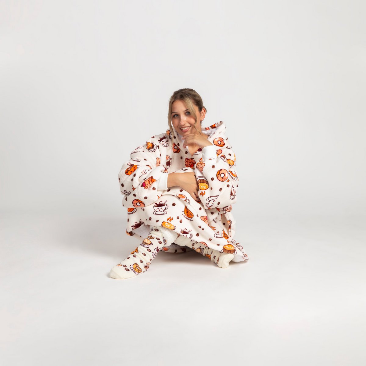 Vitapur - Hoodie blanket + socks - Coffee time