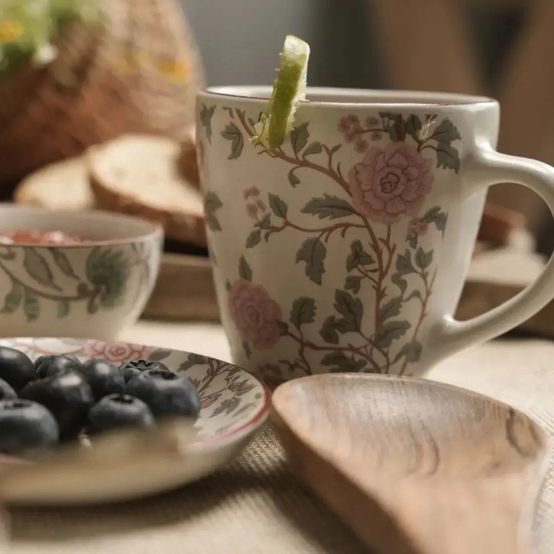 Coffee Mug | Handcrafted Peony Handmade | Stoneware
