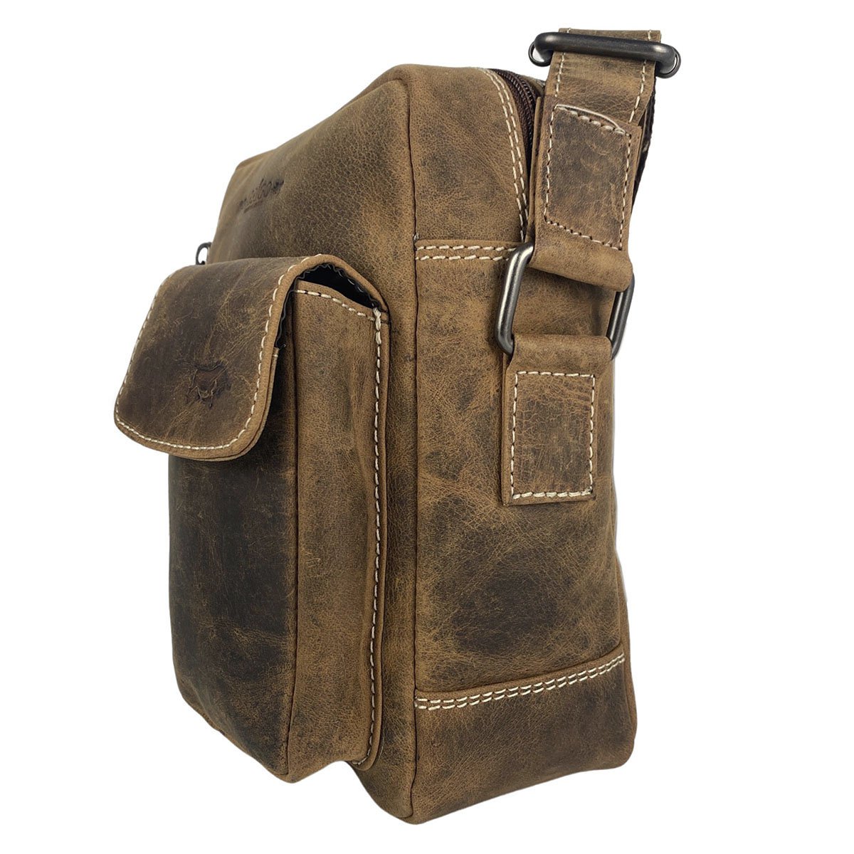 Bolso De Hombre O Bolso De Mujer En 3 Colores De Piel De Búfalo - Bandolera De Mujer O De Hombre