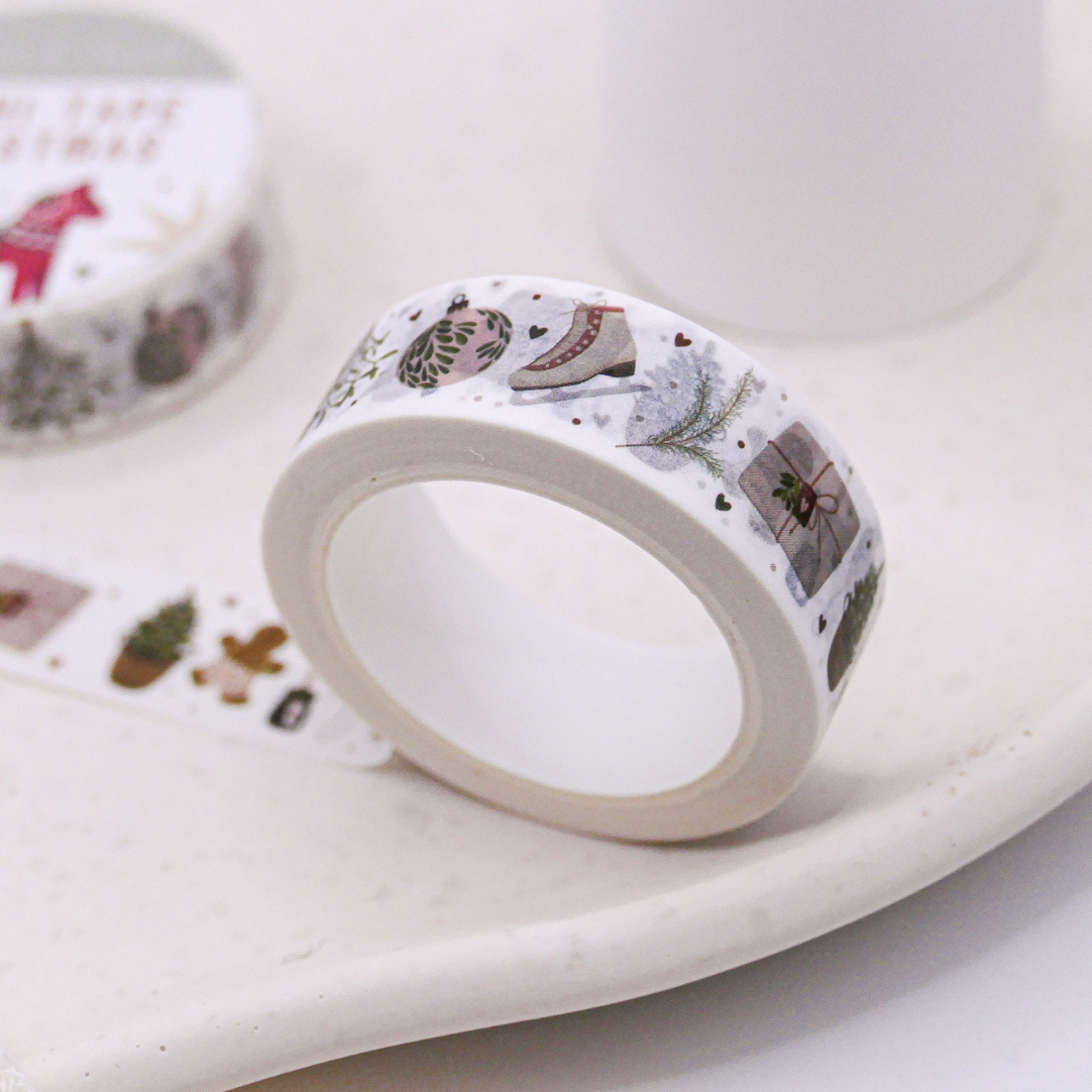 Washi Tape Christmas - Ruban adhésif Masking Tape Suède Dieu Jul