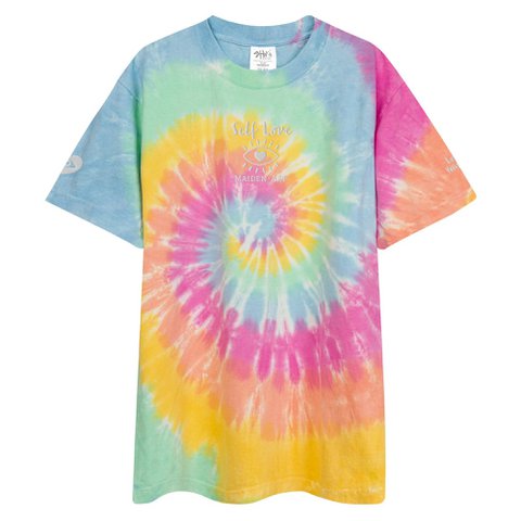 Übergroßes T-Shirt Self Love Übergroßes Batik-T-Shirt