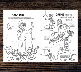 Climate protection coloring book for children