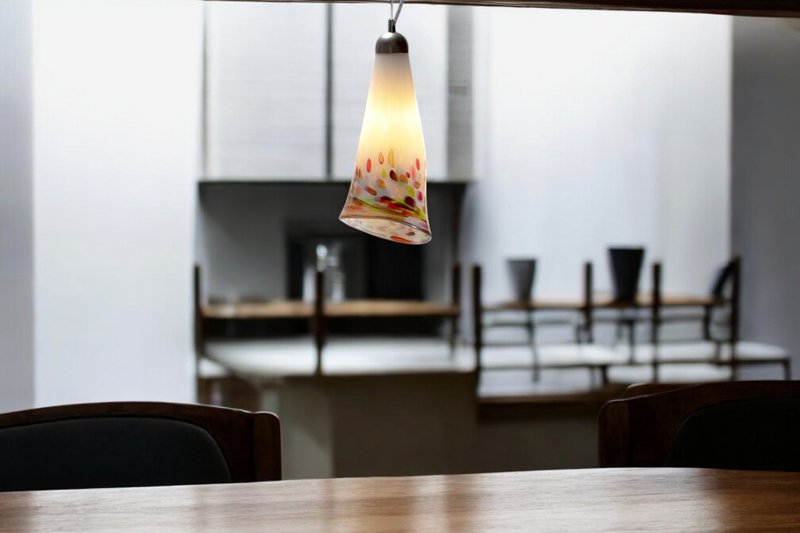 Hængende lampe Murrina Lang | Glas vedhæng | Design hængende lampe