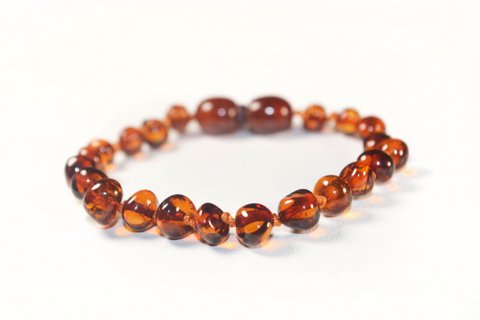Cognac - Amber bracelet - baby