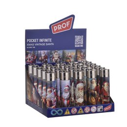 Briquet PROF Rechargeable à Pierre Père Noël Vintage
