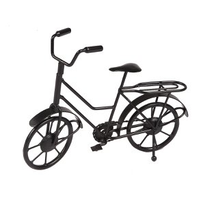Deco fiets - zwart 27cm