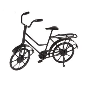 Deco fiets - zwart 27cm