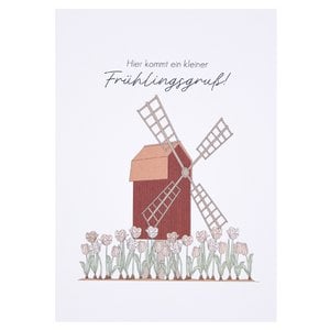 Postkarte - Hier kommt ein kleiner Frühlingsgruß!