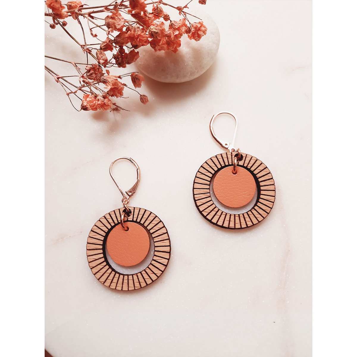 Boucles d'oreilles BULLE Melon