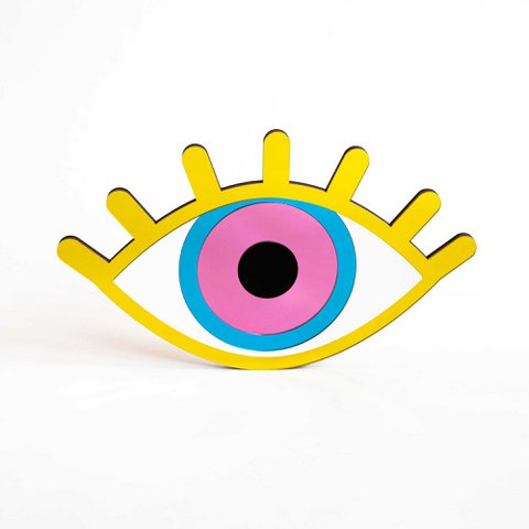 Farbiger Spiegel Eye See You XL