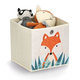 Opbevaringsboks “Fox”, fleece, beige