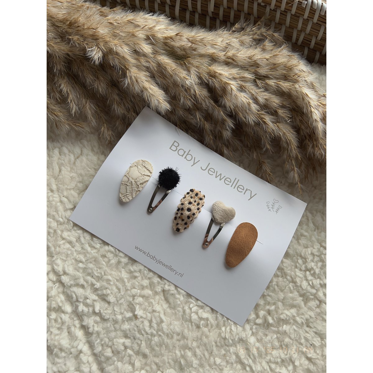 Haarpeldje set mix 3 cm - 1