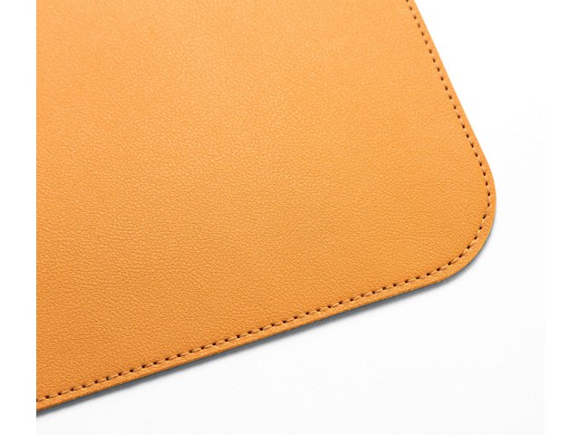 Roll-up måtte Sigel gul-grå, 800x300x2 mm imiteret læder, dobbeltsidet