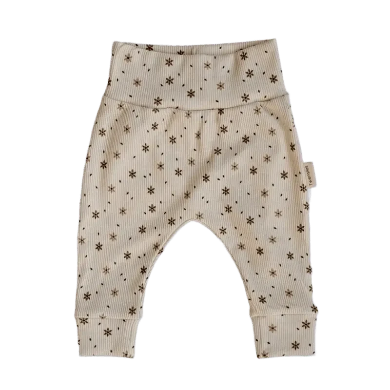 Pantaloni per bambini fioriscono naturale