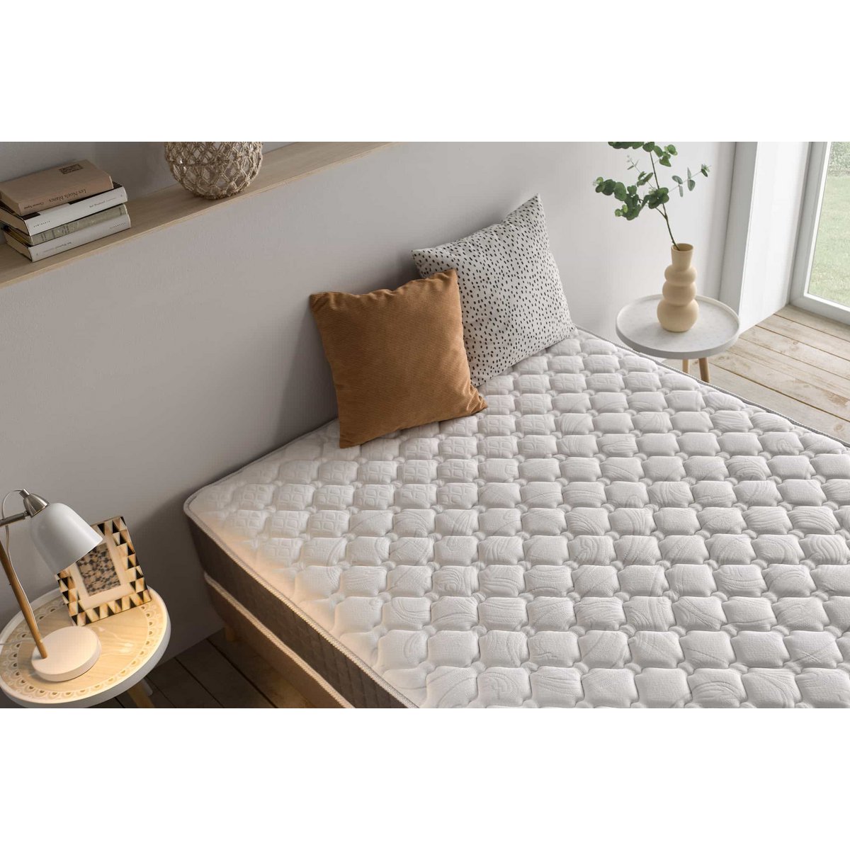 King Relax Supreme Viscoelastic Mattress -White - Thickness: 30 cm - Moonia