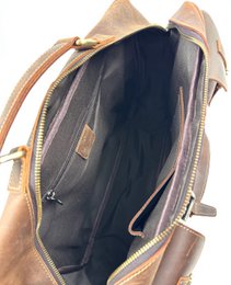 Handgefertigte „Crazy Horse“-Businesstasche aus Leder – handgefertigte Executive-Aktentasche und Reisetasche mit mehreren Taschen