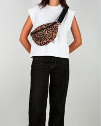 Leopard quiltet fanny pack