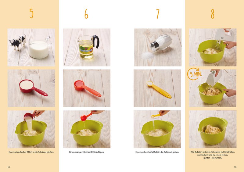 Foolproof mug kitchen - for the baking professionals of tomorrow (volume 1), incl. 5-piece measuring cup set