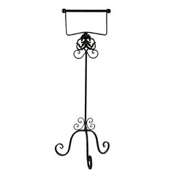 WC Rol Houder 27x24x70 cm Bruin IJzer Toiletrolhouder