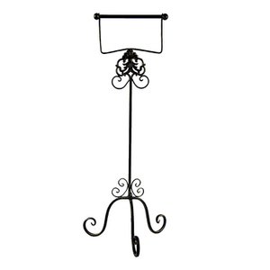 WC Roll holder 27x24x70 cm Brown iron toilet roll holder