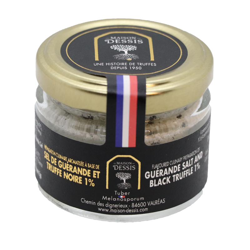 Guérande IGP-Salz mit schwarzem Trüffel