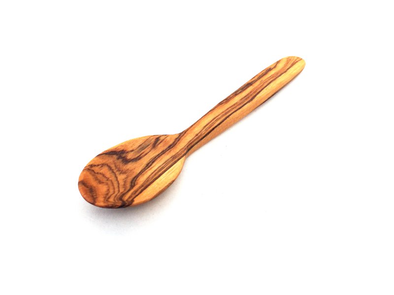 Löffel 12 cm handgefertigt aus Olivenholz