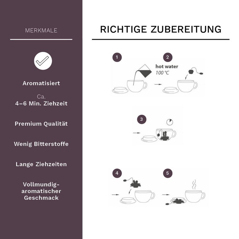 Creano Erblüteelini proefset van 8 zwarte thee