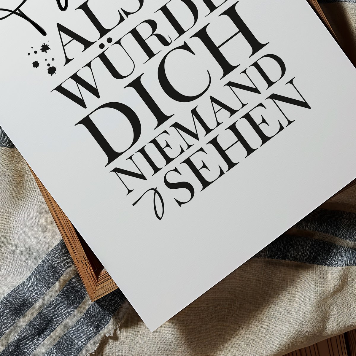 Poster: Tanze als würde dich niemand sehen