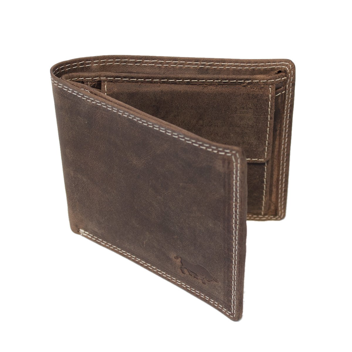 Men's Wallet buffalo leather - Compact Model - RFID