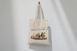 Sac en coton Défilé d'animaux festif