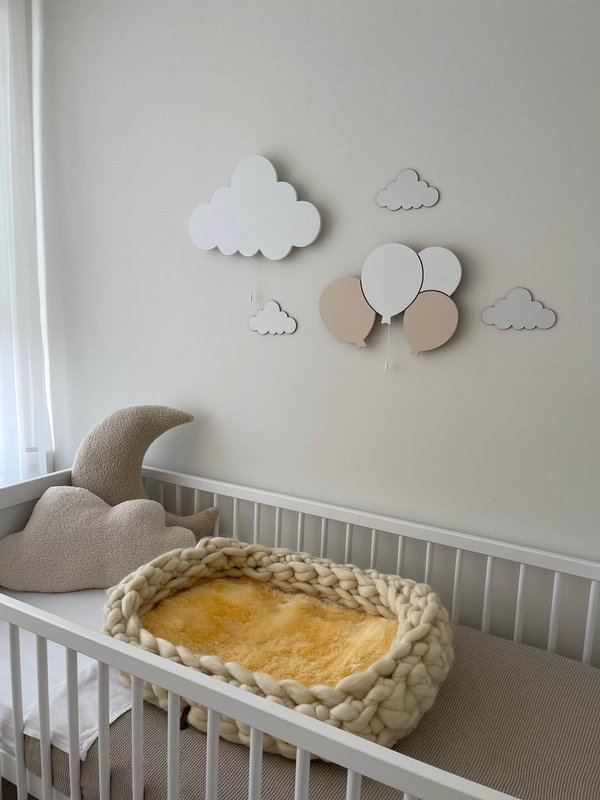 Bequeme Babynest - 100% reines Merino Wol