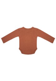Body a maniche lunghe - Marrone ambra