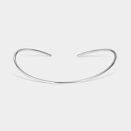 Collana rigida semiaperta in argento