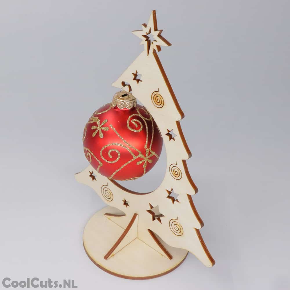CoolCuts Wooden Christmas tree 22cm