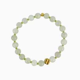 Bracelet perle trèft quatre verts