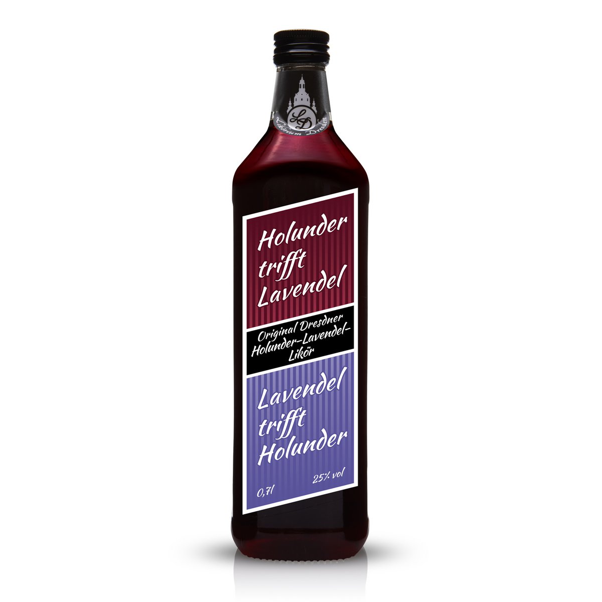 Originele Dresden vlierbes lavendel likeur 700ml