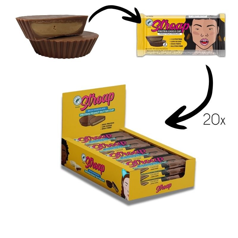 Proteïne Melkchocolade Pindakaasbeker