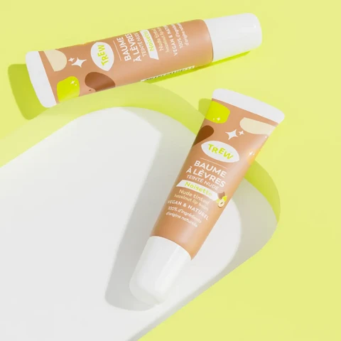 Distrib Nude Getönter Haselnuss-Lippenbalsam, 100 % natürlich und vegan