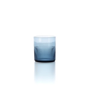 The Azure Rippled Low Tumbler - Blue