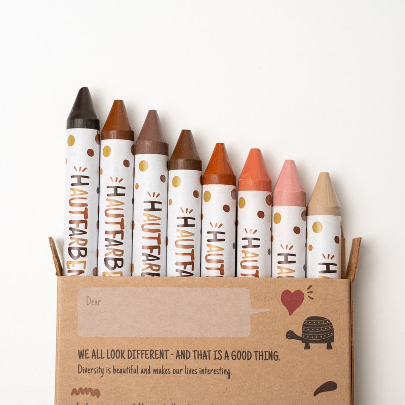 8 Skin Tones Crayons (English Edition)