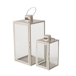 Boltze Home Lantern 2-piece 40cm Beige