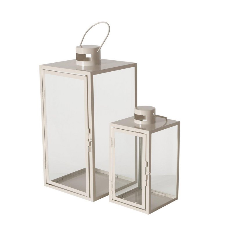 Boltze Home Lantern 2-piece 40cm Beige