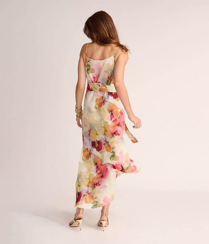 Linnen jurk Flower Mist