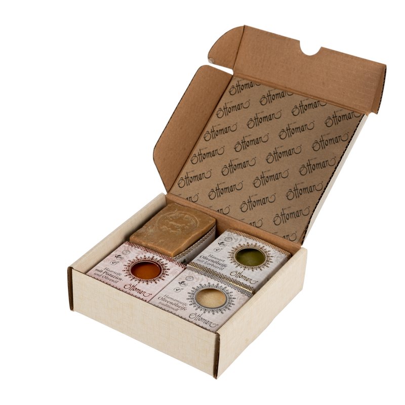 Soap collection set of 4 mix in gift box