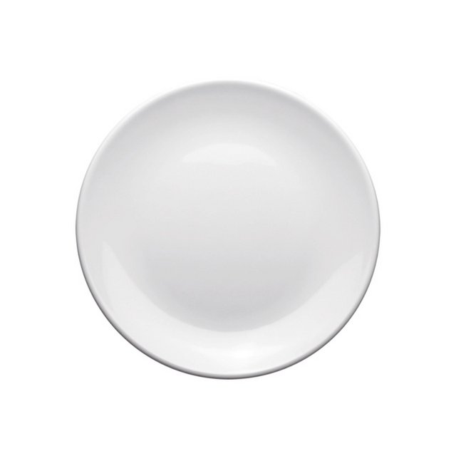Plato Seco 18 cm melamina blanco caja de 6 piezas