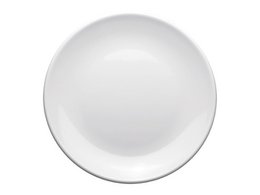 Plato Seco 18 cm melamina blanco caja de 6 piezas