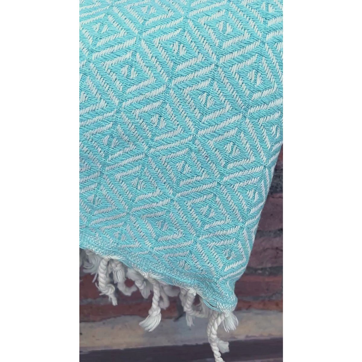 ELA Cotton Hammam Spa Towel – Compact – Mint - 180x100 cm