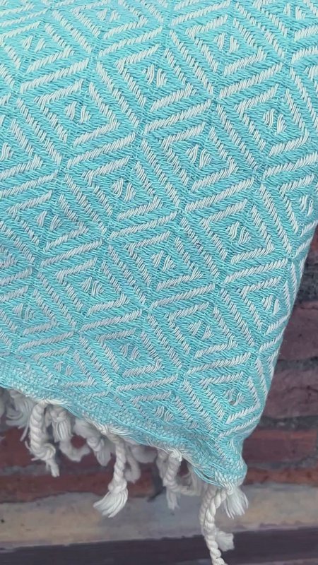 ELA Cotton Hammam Spa Towel – Compact – Mint - 180x100 cm